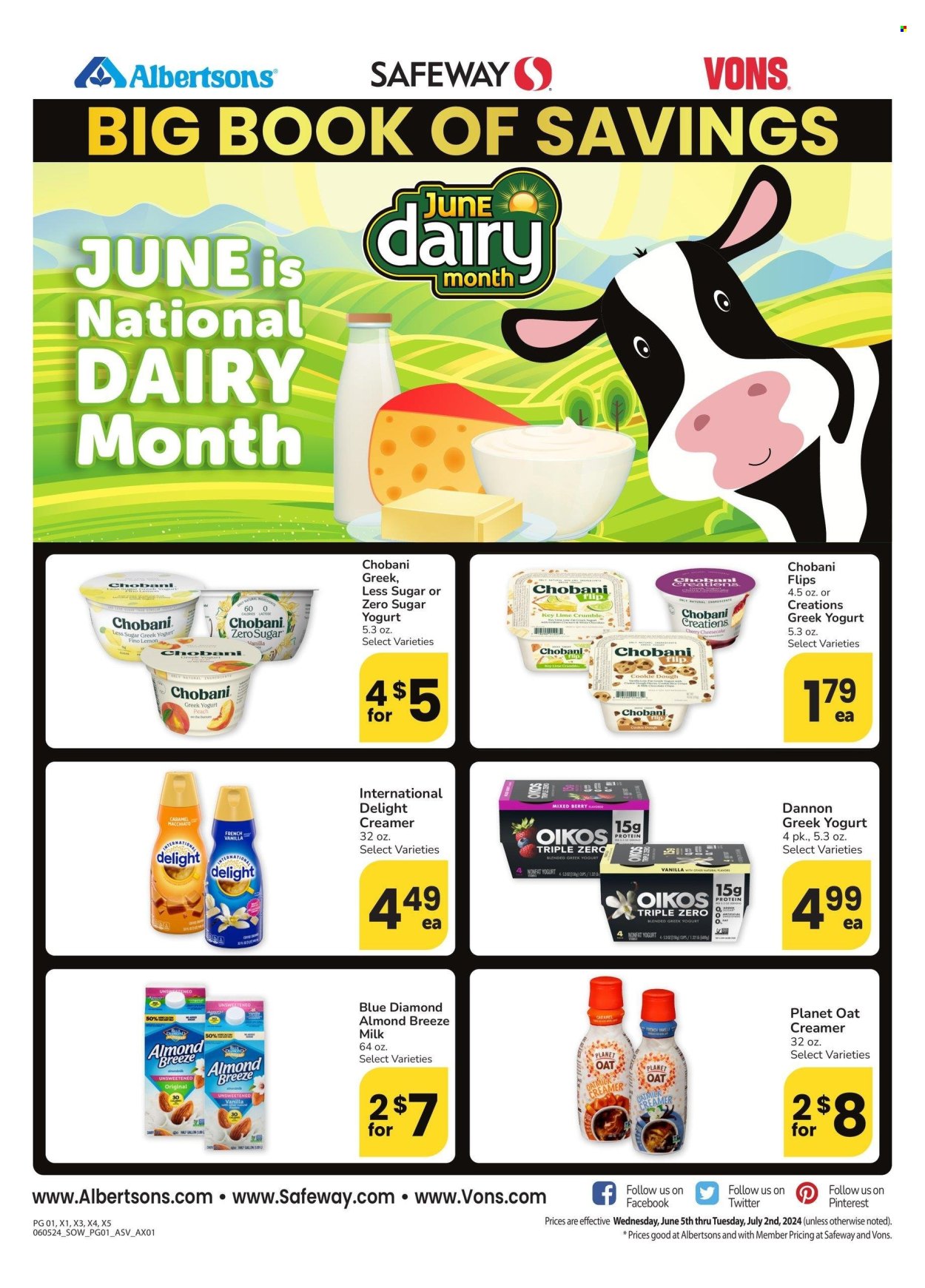 Safeway ad - 06/05/2024 - 07/02/2024. Page 1