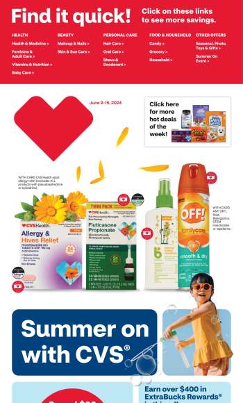CVS Pharmacy Flyer - 06/09/2024 - 06/15/2024.