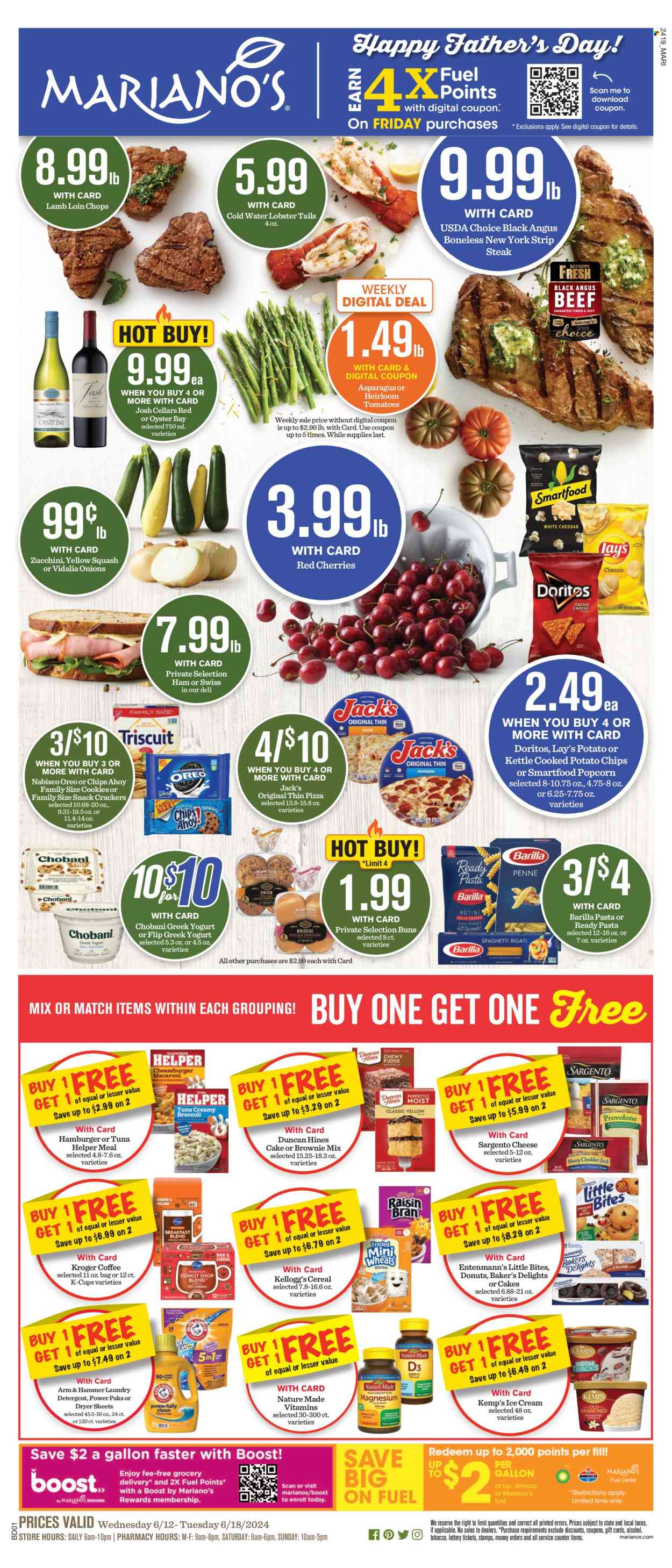 Mariano’s ad - 06/12/2024 - 06/18/2024. Page 1