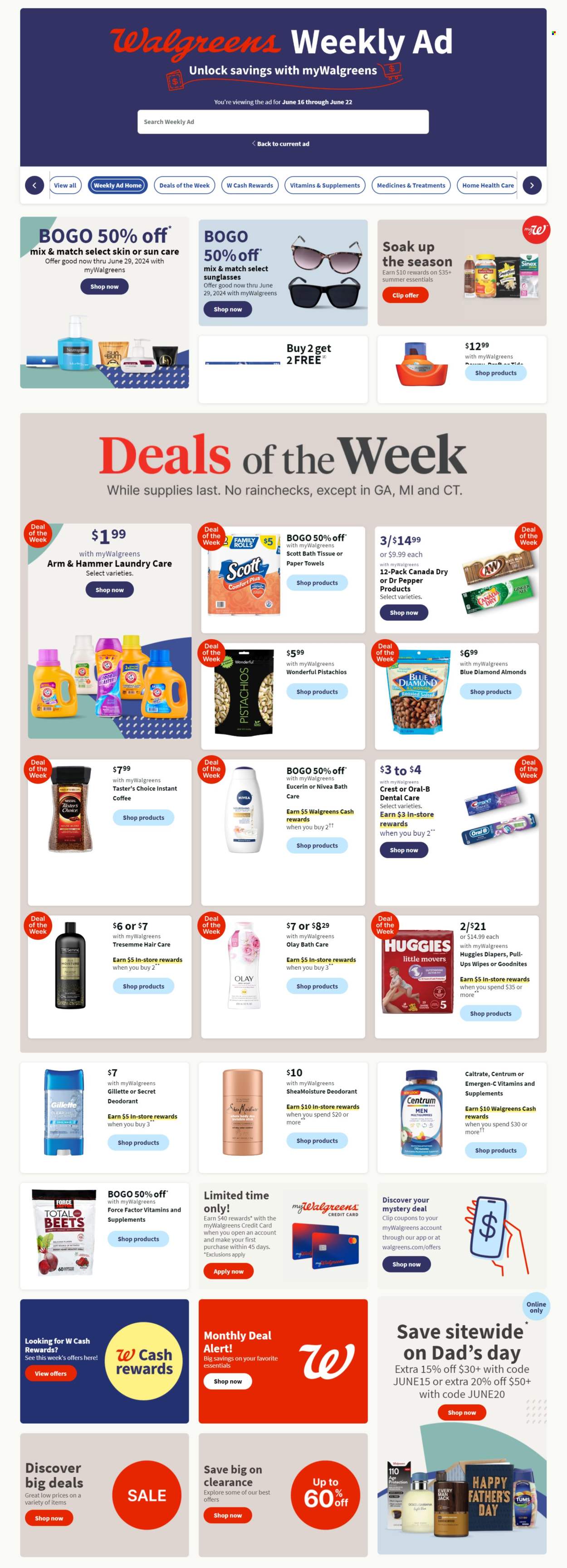 Walgreens ad - 06/16/2024 - 06/22/2024. Page 1