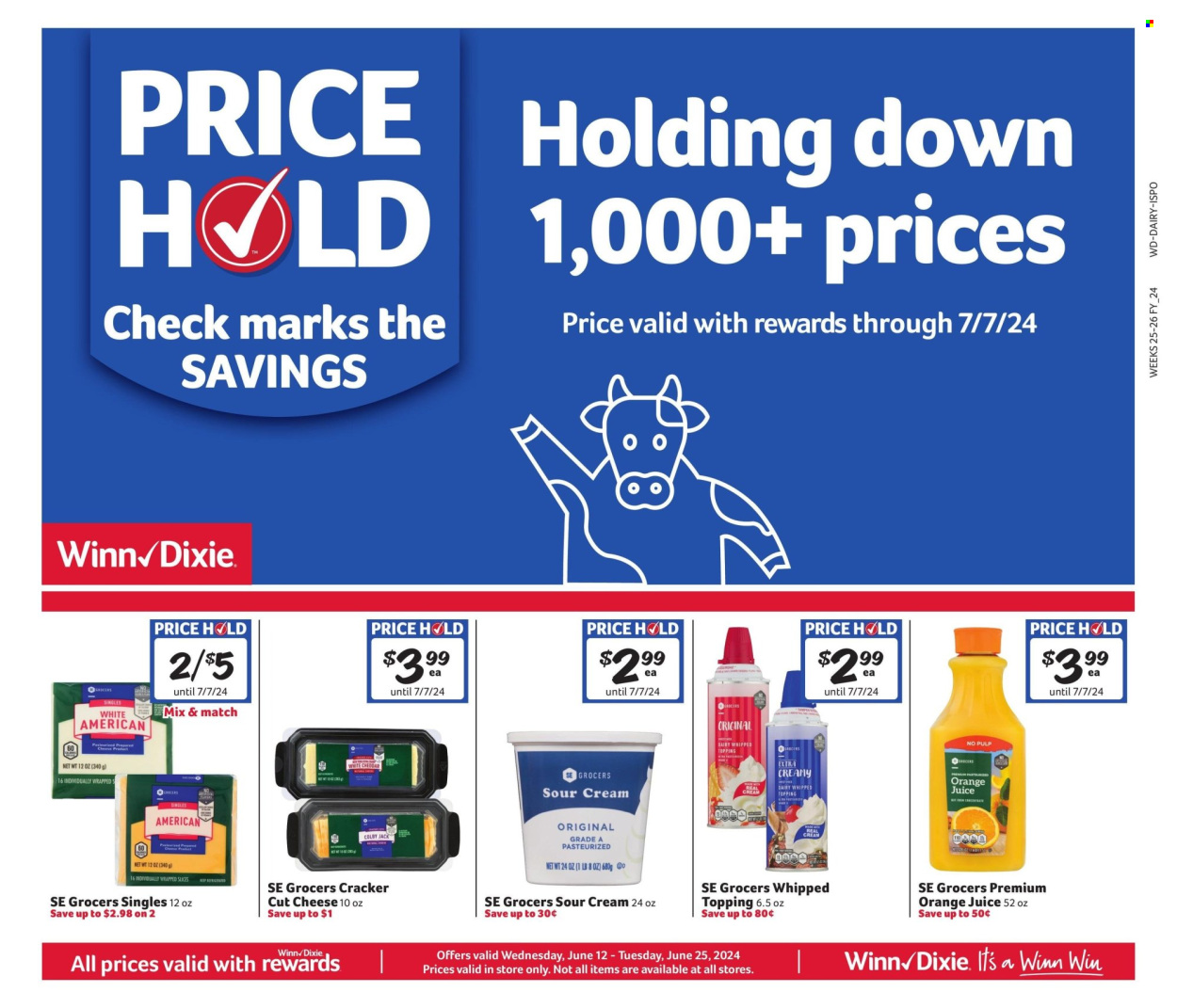 Winn Dixie ad - 06/12/2024 - 06/25/2024. Page 6