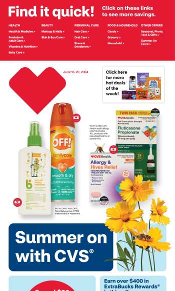 CVS Pharmacy Flyer - 06/16/2024 - 06/22/2024.
