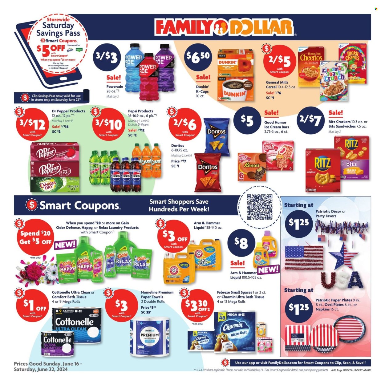 Family Dollar ad - 06/16/2024 - 06/22/2024. Page 1