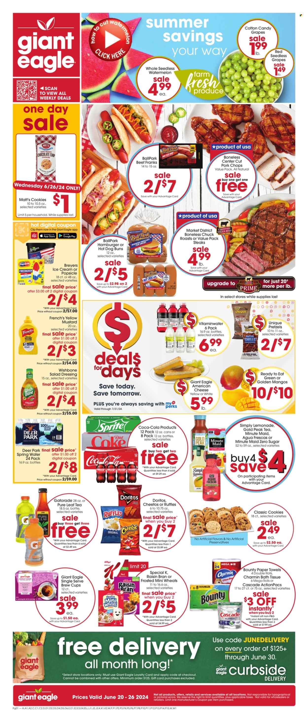 Giant Eagle ad - 06/20/2024 - 06/26/2024. Page 1