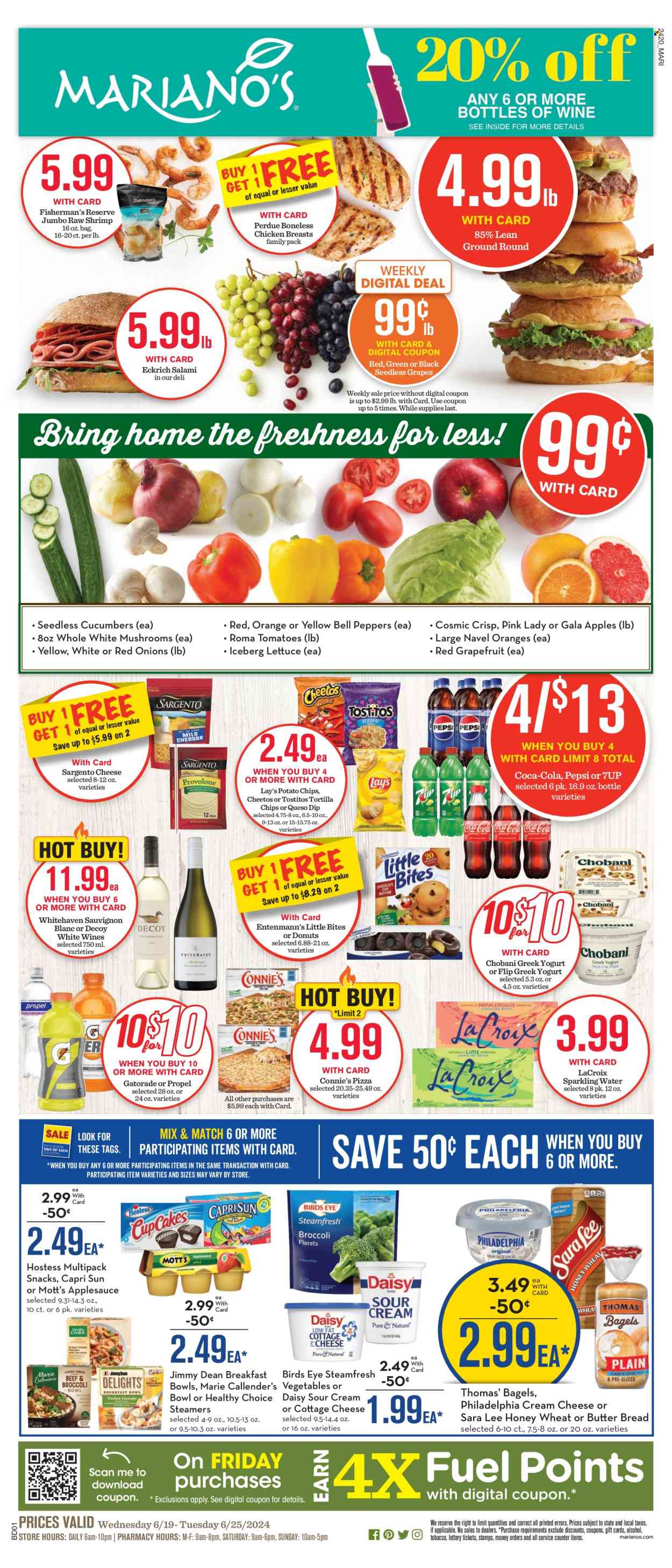 Mariano’s ad - 06/19/2024 - 06/25/2024. Page 1