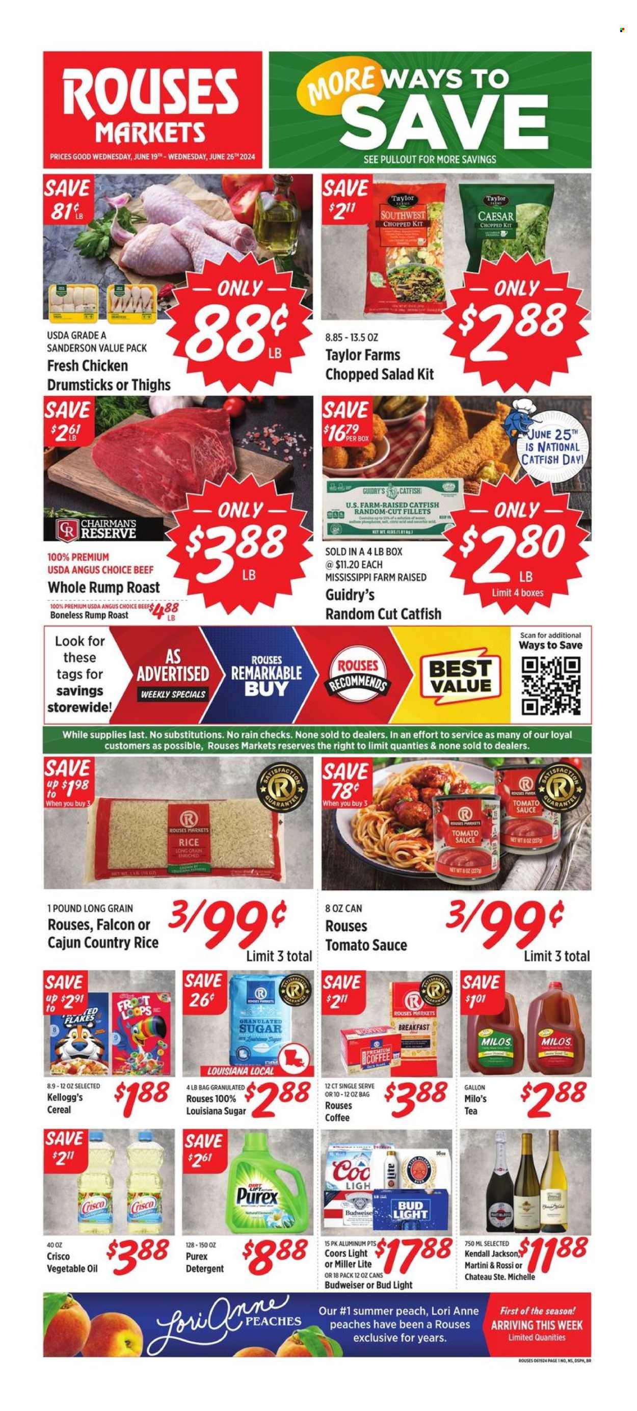 Rouses Markets ad - 06/19/2024 - 06/26/2024. Page 1