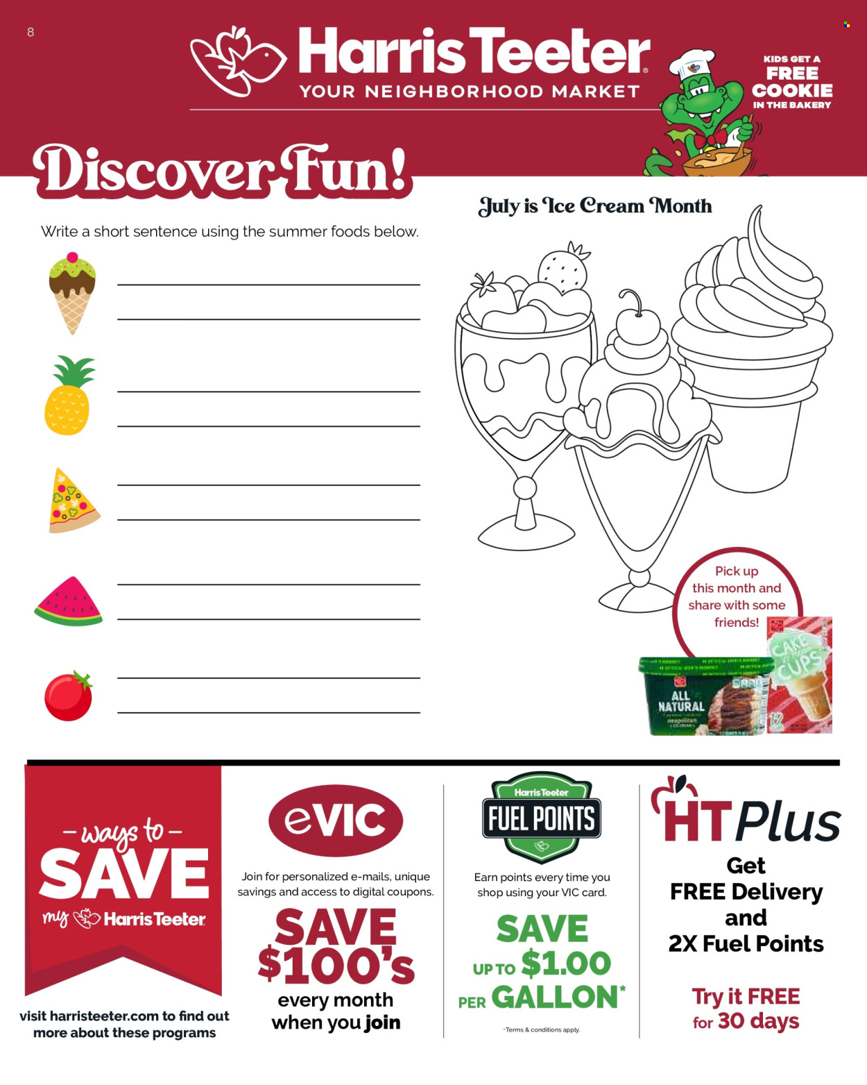 Harris Teeter ad - 06/19/2024 - 07/16/2024. Page 8