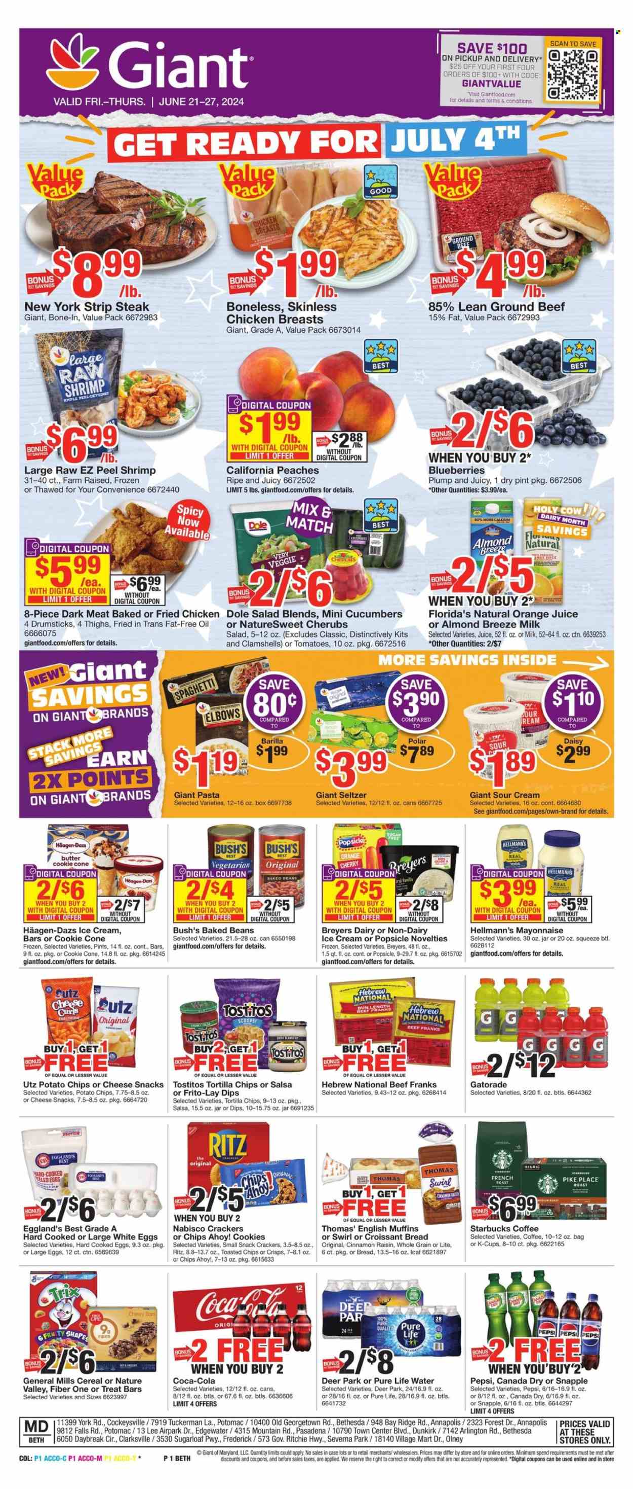 Giant Food ad - 06/21/2024 - 06/27/2024. Page 1