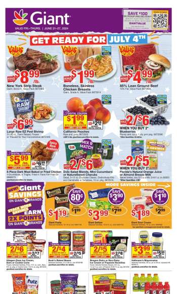 Giant Food Flyer - 06/21/2024 - 06/27/2024.