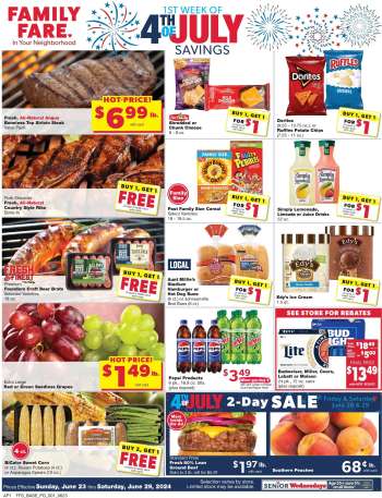 Family Fare Flyer - 06/23/2024 - 06/29/2024.