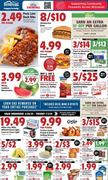 Festival Foods Flyer - 06/26/2024 - 07/02/2024.