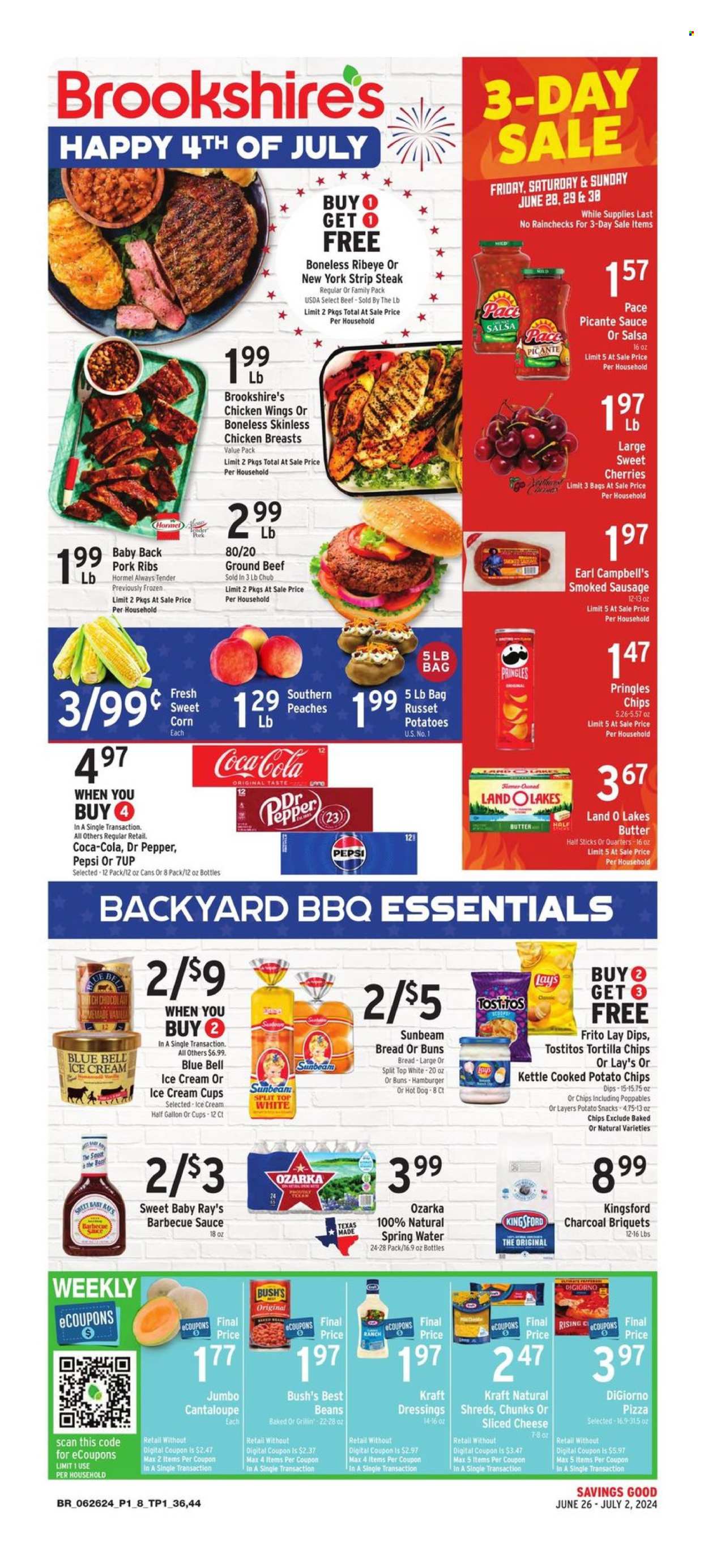 Brookshires ad - 06/26/2024 - 07/02/2024. Page 1
