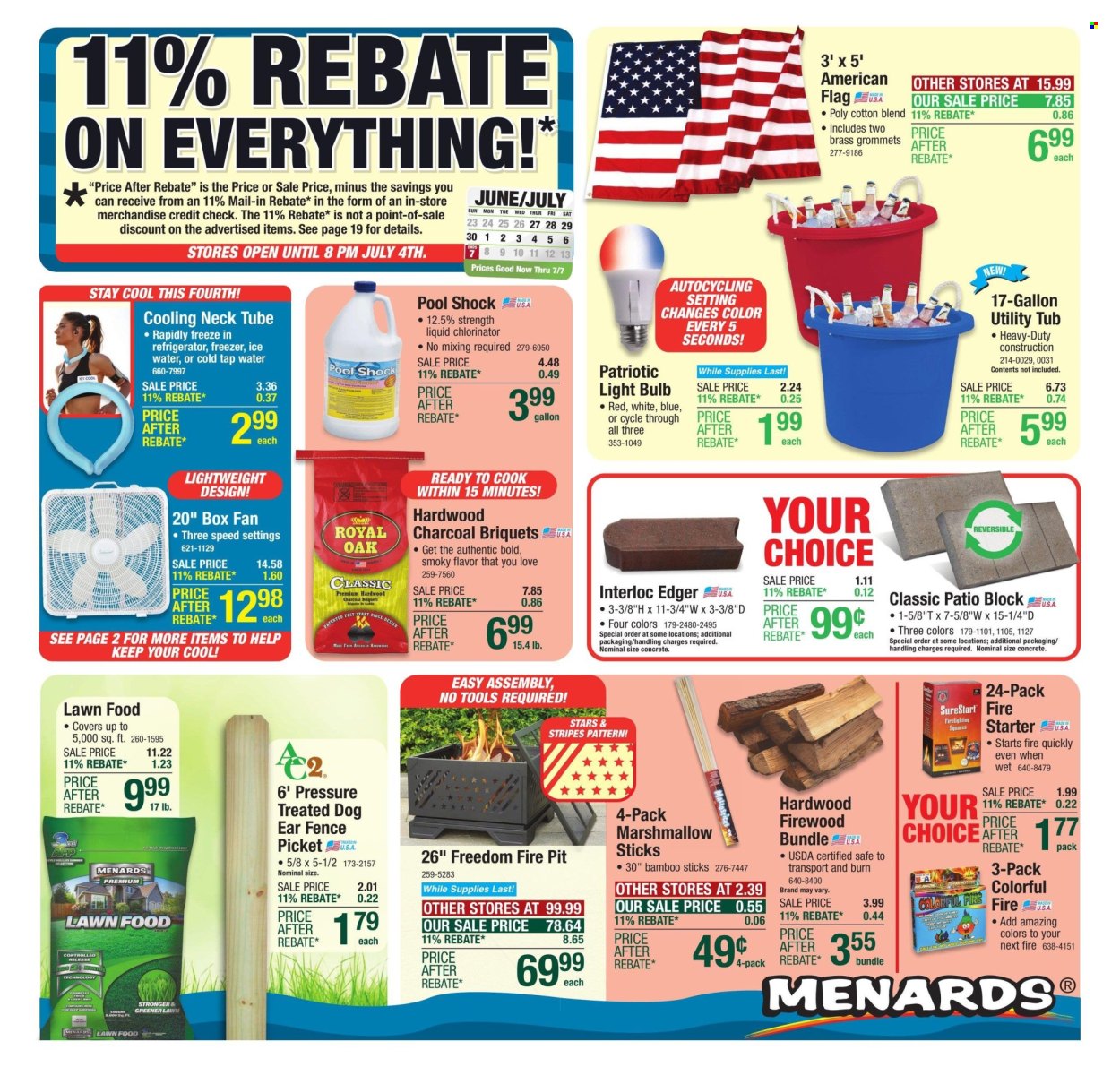Menards ad - 06/27/2024 - 07/07/2024. Page 1