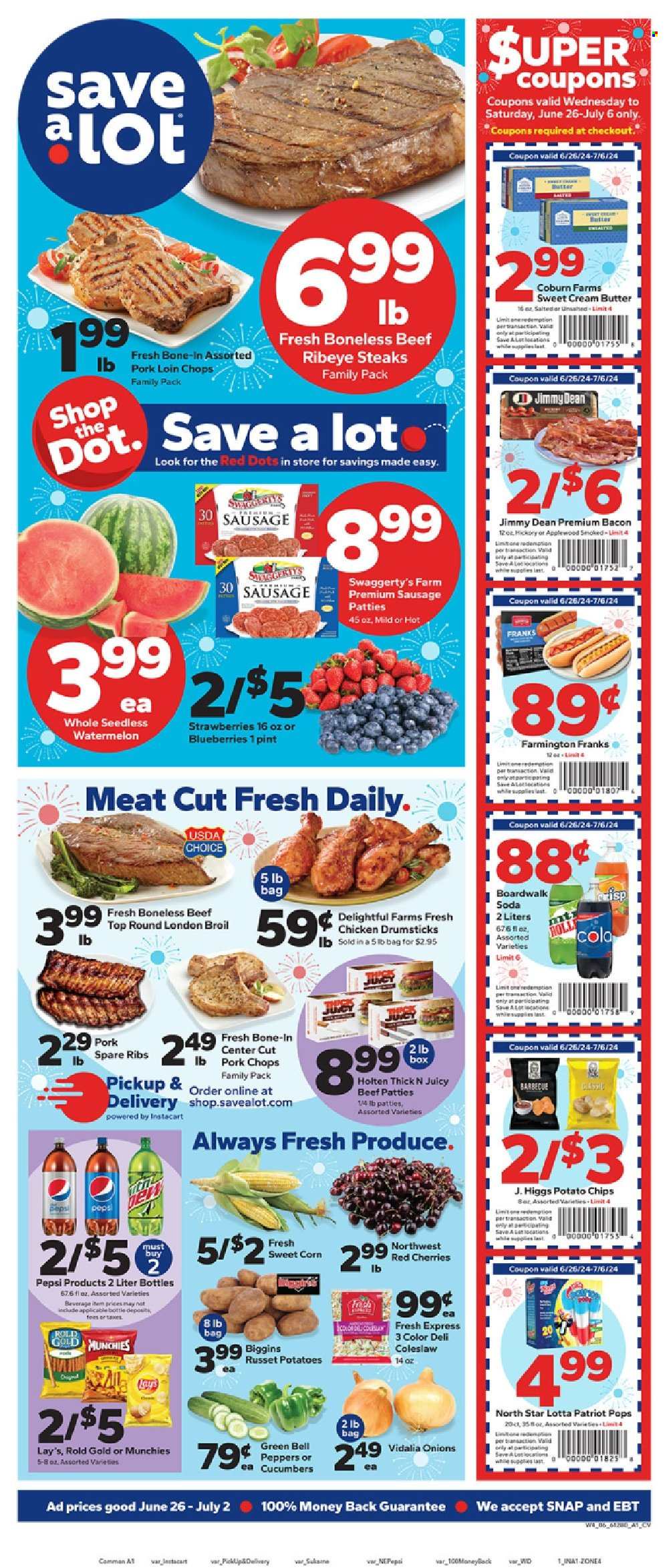 Save a Lot ad - 06/26/2024 - 07/02/2024. Page 1