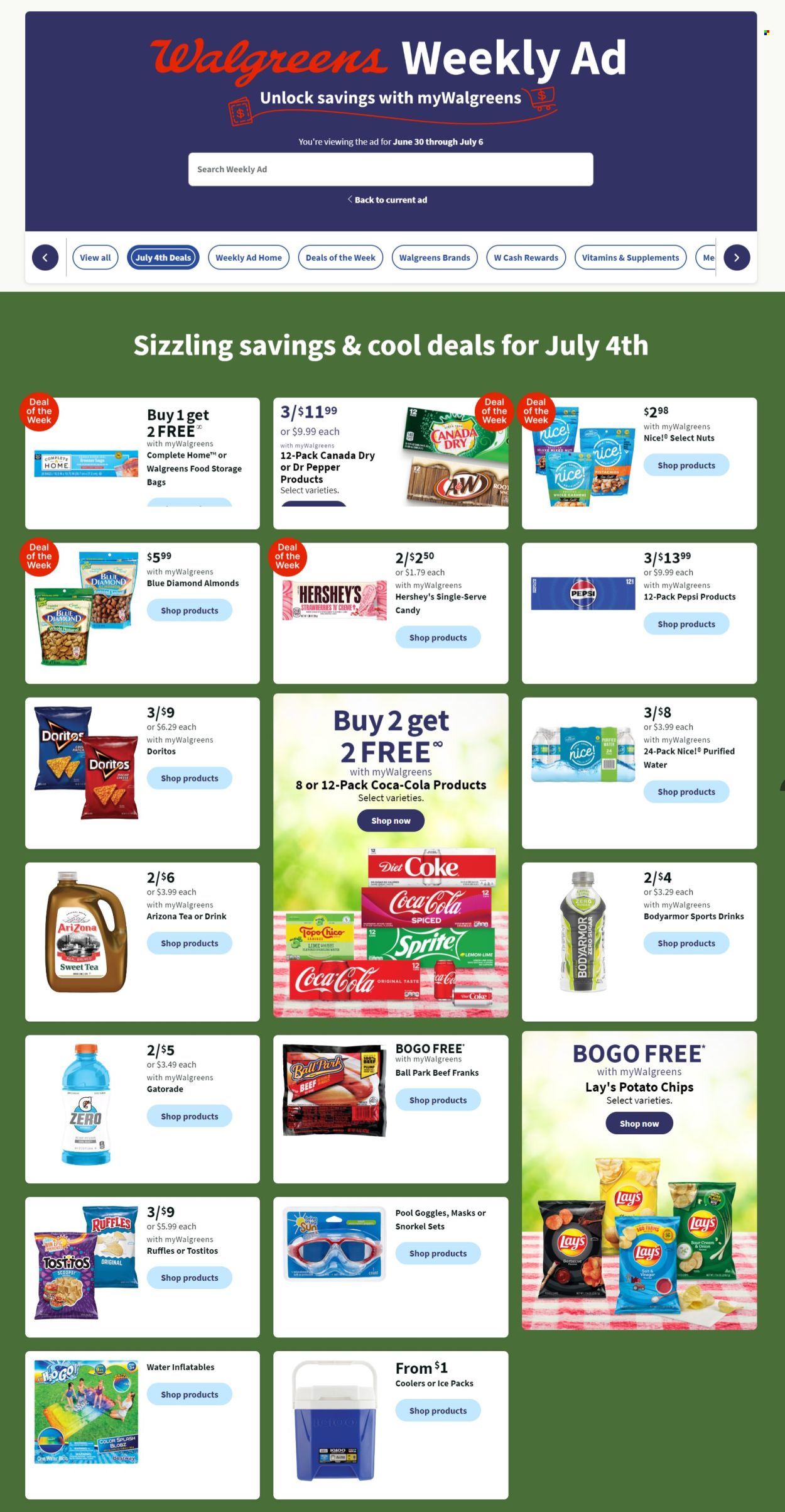 Walgreens ad - 06/30/2024 - 07/06/2024. Page 1