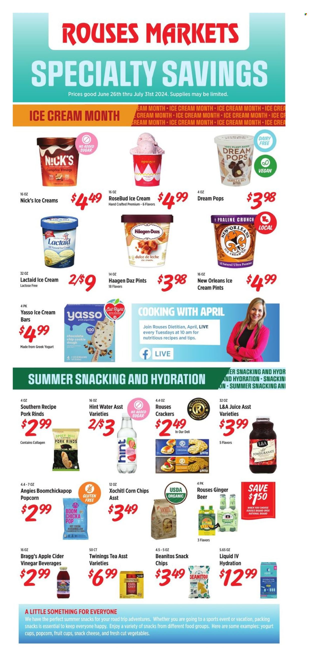 Rouses Markets ad - 06/27/2024 - 07/31/2024. Page 1