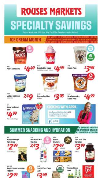 Rouses Markets Flyer - 06/27/2024 - 07/31/2024.