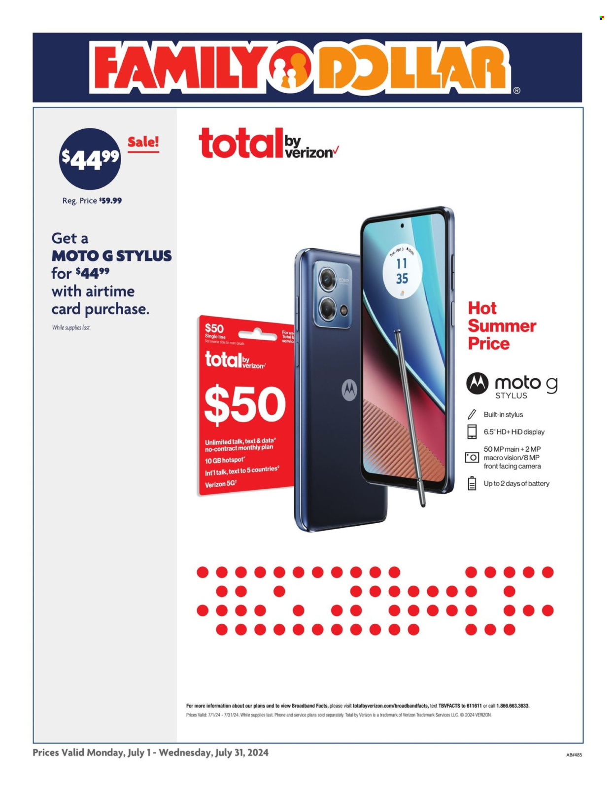 Family Dollar ad - 07/01/2024 - 07/31/2024. Page 2