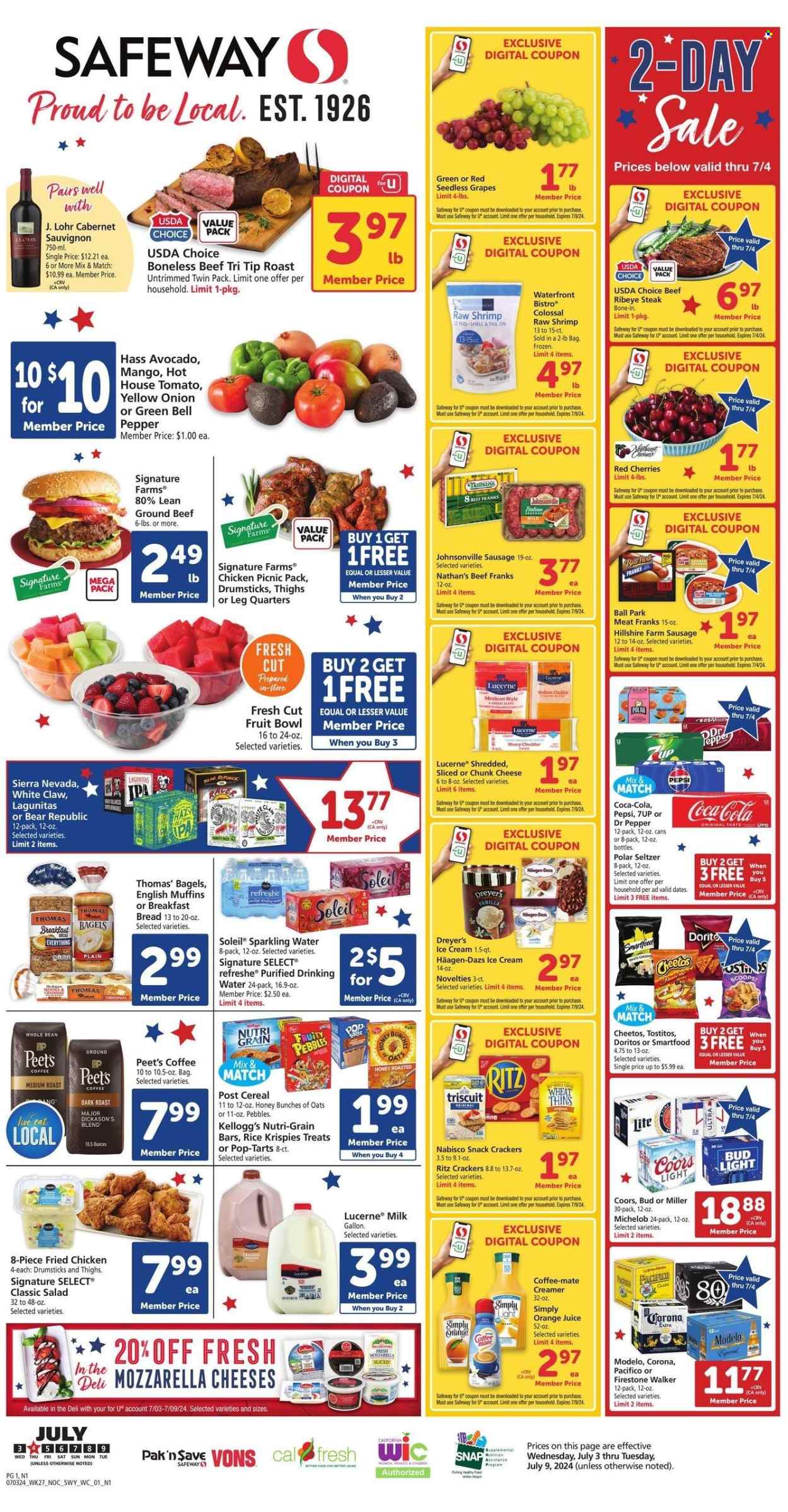 Safeway ad - 07/03/2024 - 07/09/2024. Page 1