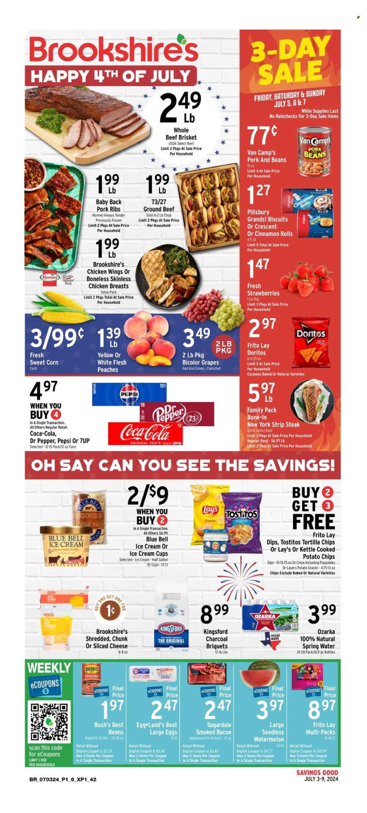 Brookshires ad - 07/03/2024 - 07/09/2024. Page 1
