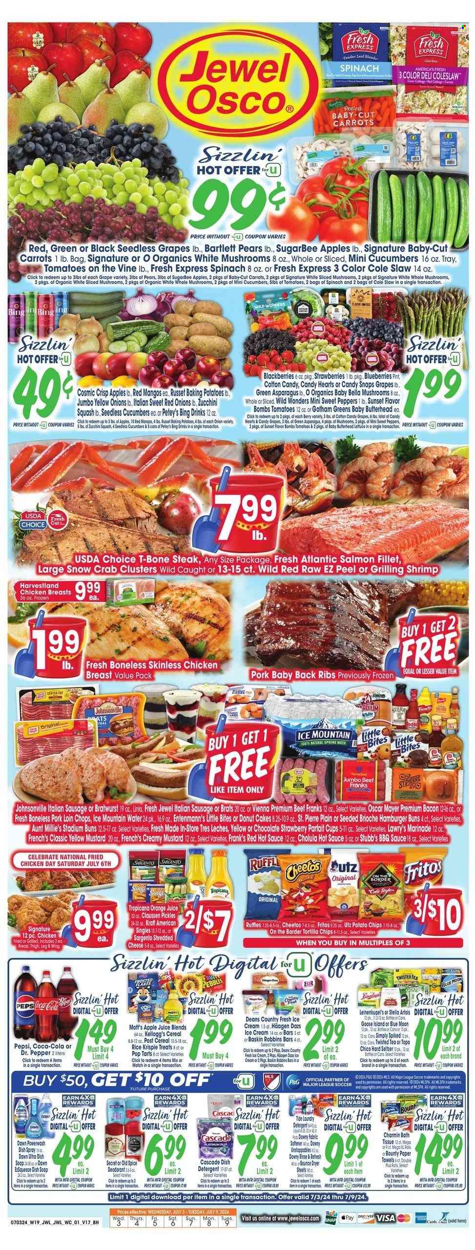 Jewel Osco ad - 07/03/2024 - 07/09/2024. Page 1