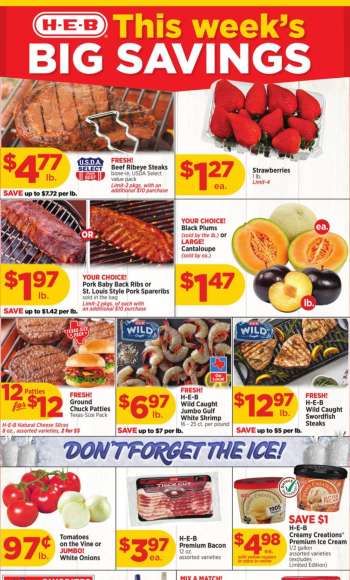 H-E-B Flyer - 07/03/2024 - 07/09/2024.
