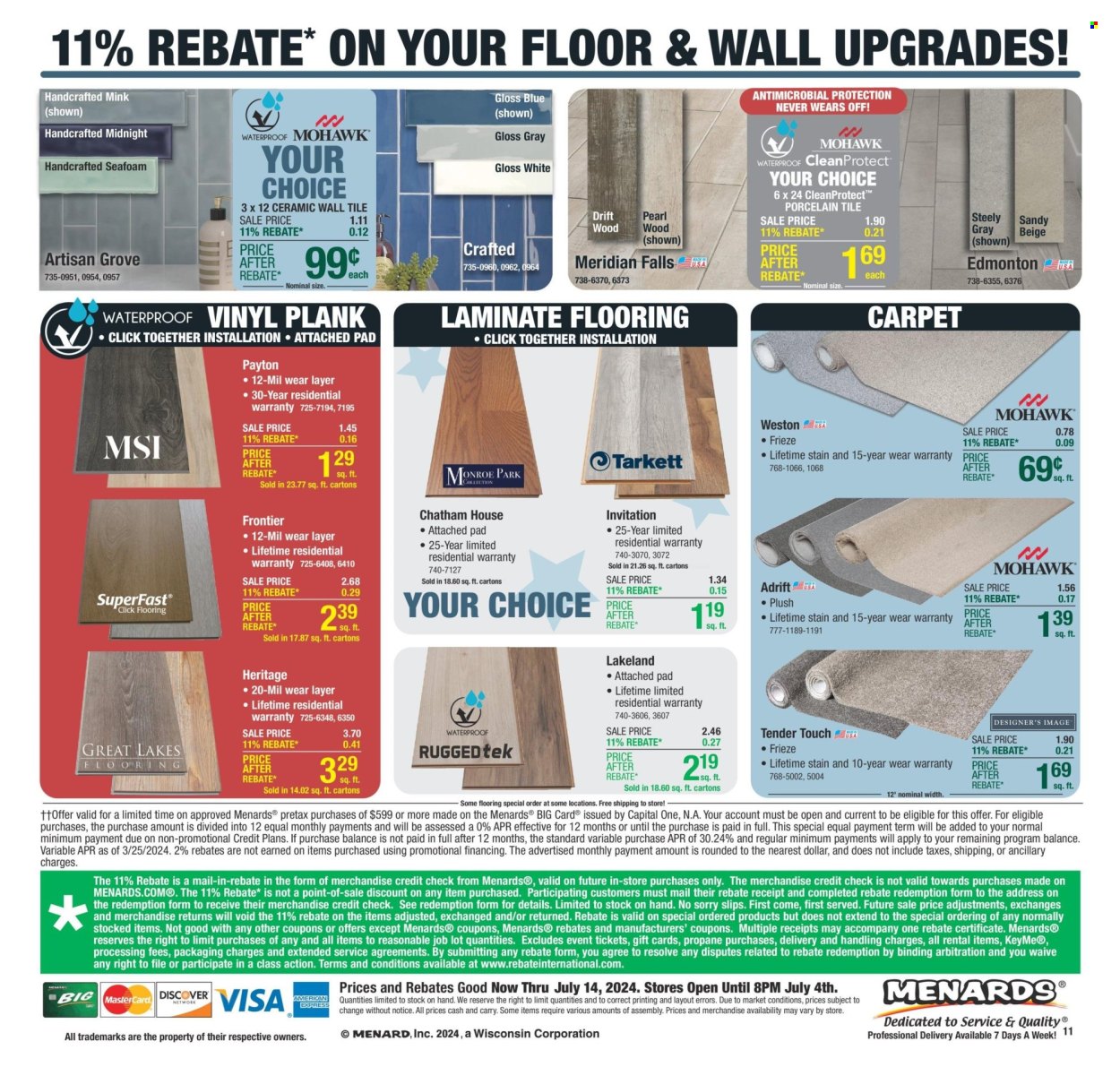 Menards ad - 07/04/2024 - 07/14/2024. Page 20