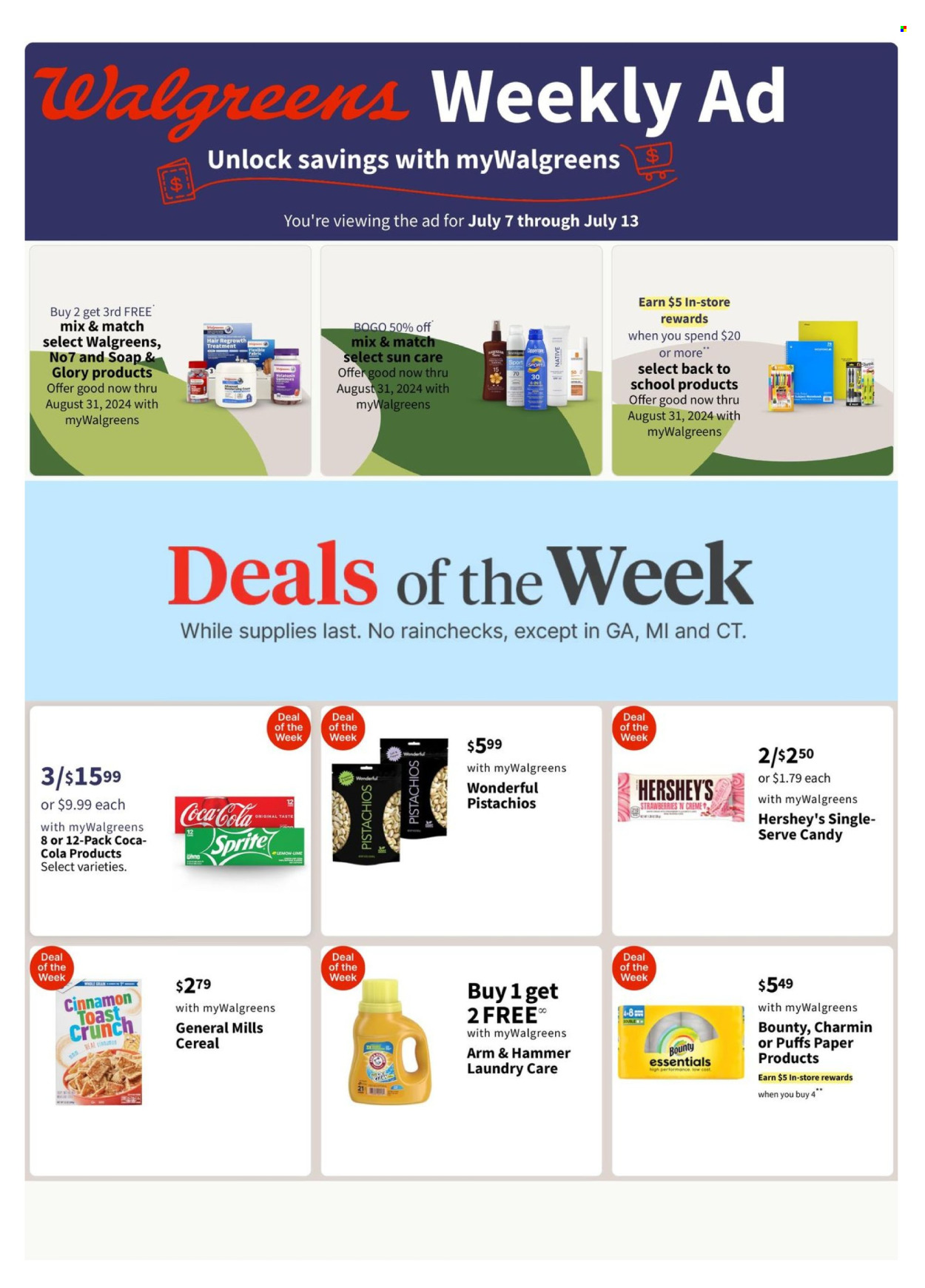 Walgreens ad - 07/07/2024 - 07/13/2024. Page 1