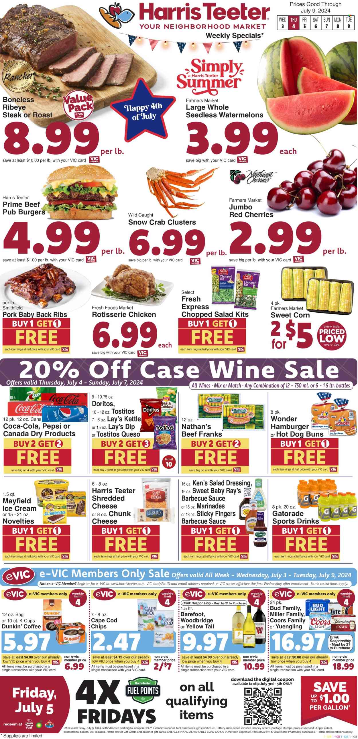Harris Teeter ad - 07/03/2024 - 07/09/2024. Page 1