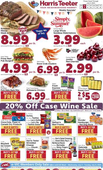 Harris Teeter Flyer - 07/03/2024 - 07/09/2024.
