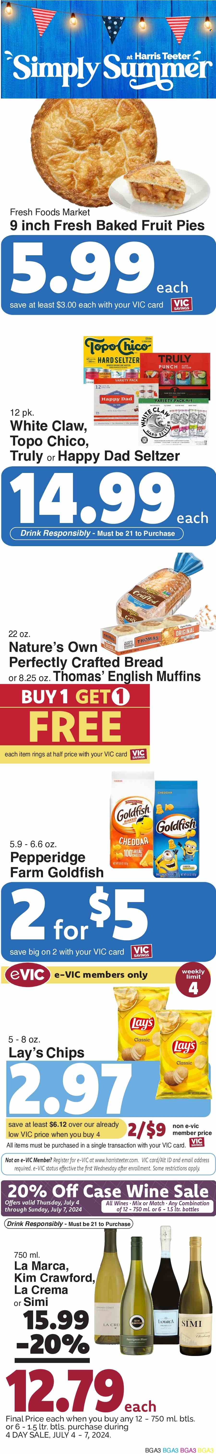 Harris Teeter ad - 07/03/2024 - 07/09/2024. Page 14