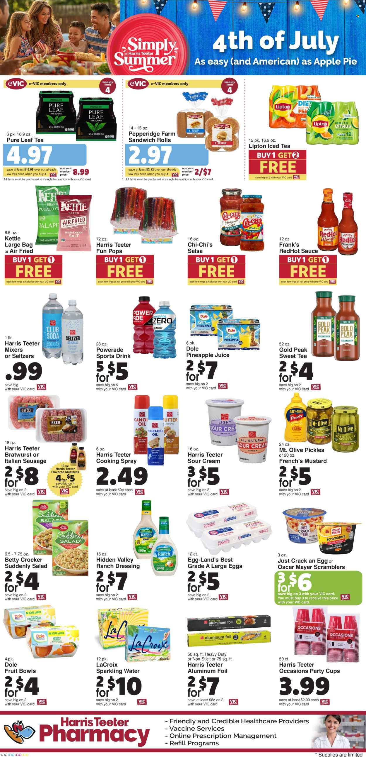 Harris Teeter ad - 07/03/2024 - 07/09/2024. Page 4