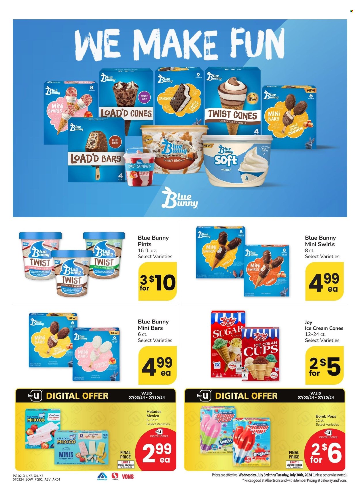 Safeway ad - 07/03/2024 - 07/30/2024. Page 2