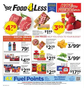 Food 4 Less Flyer - 07/05/2024 - 07/09/2024.