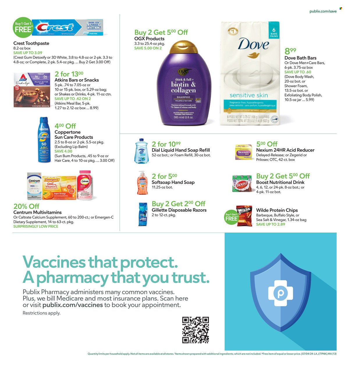 Publix ad - 07/04/2024 - 07/10/2024. Page 13