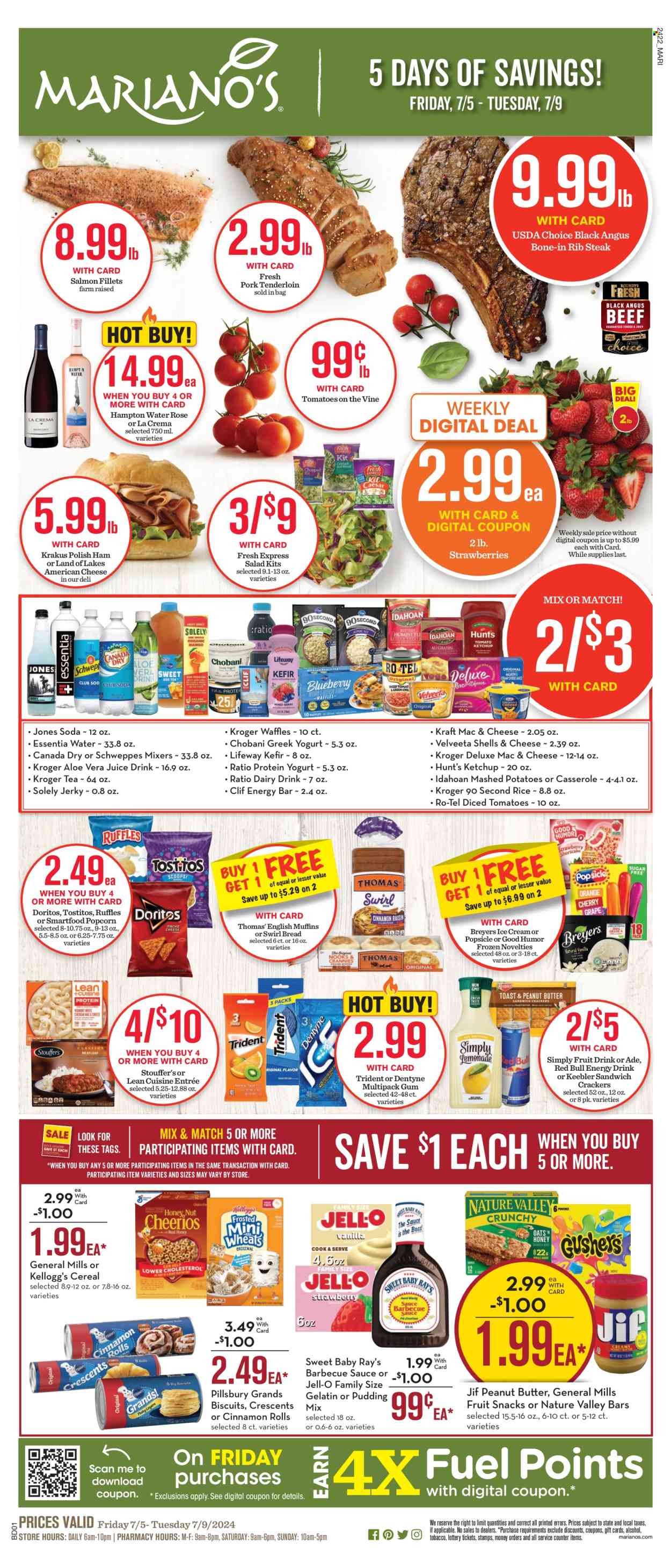 Mariano’s ad - 07/05/2024 - 07/09/2024. Page 1