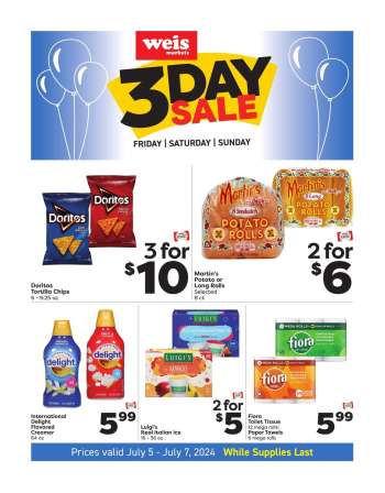 Weis Flyer - 07/05/2024 - 07/07/2024.