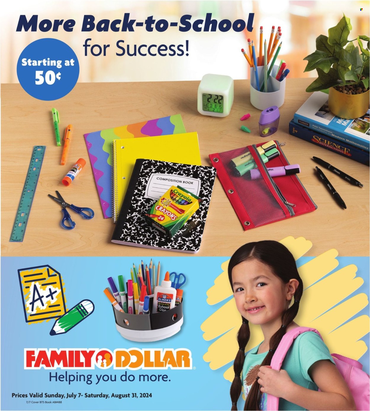 Family Dollar ad - 07/07/2024 - 08/31/2024. Page 1