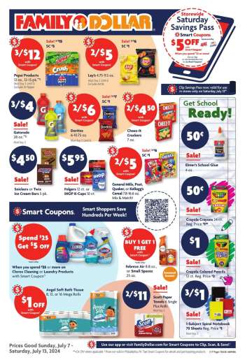 Family Dollar Flyer - 07/07/2024 - 07/13/2024.
