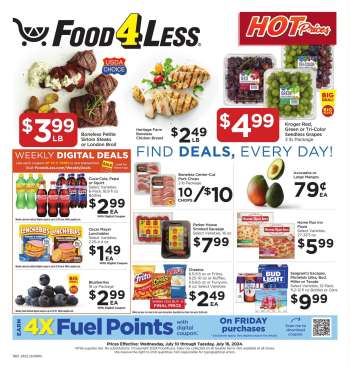 Food 4 Less Flyer - 07/10/2024 - 07/16/2024.