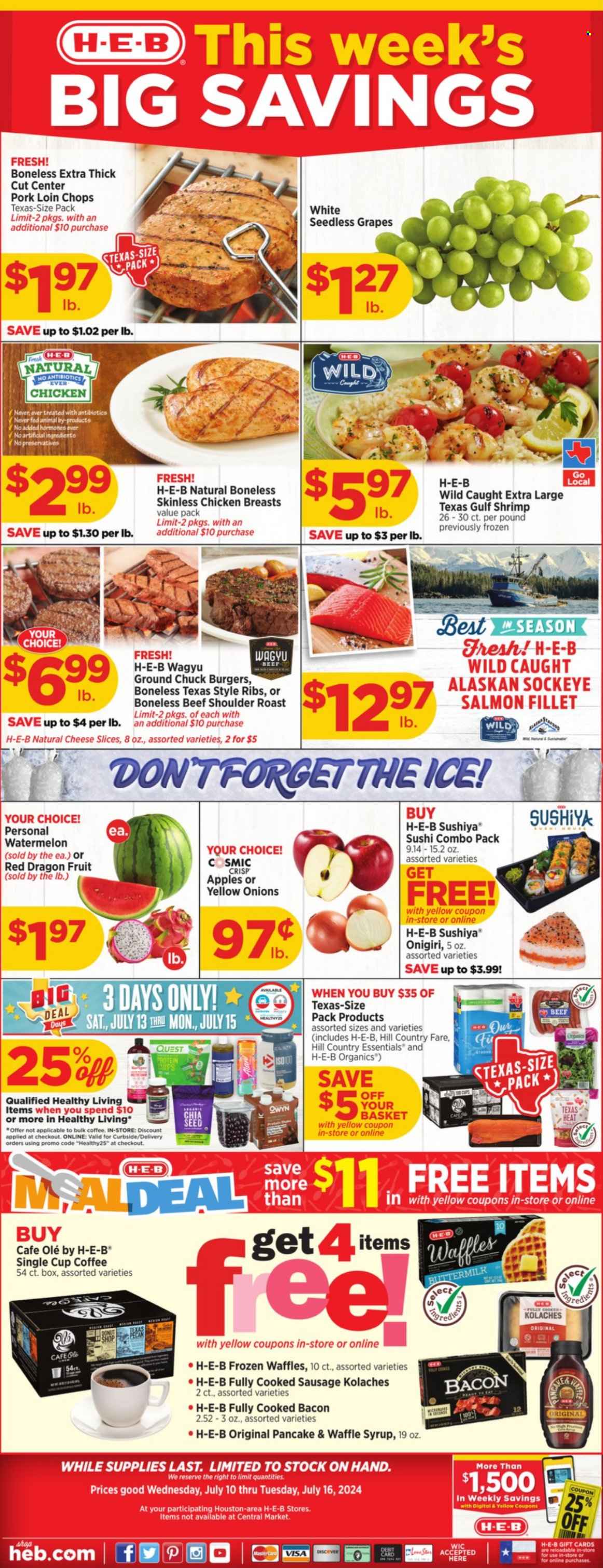 H-E-B ad - 07/10/2024 - 07/16/2024. Page 1