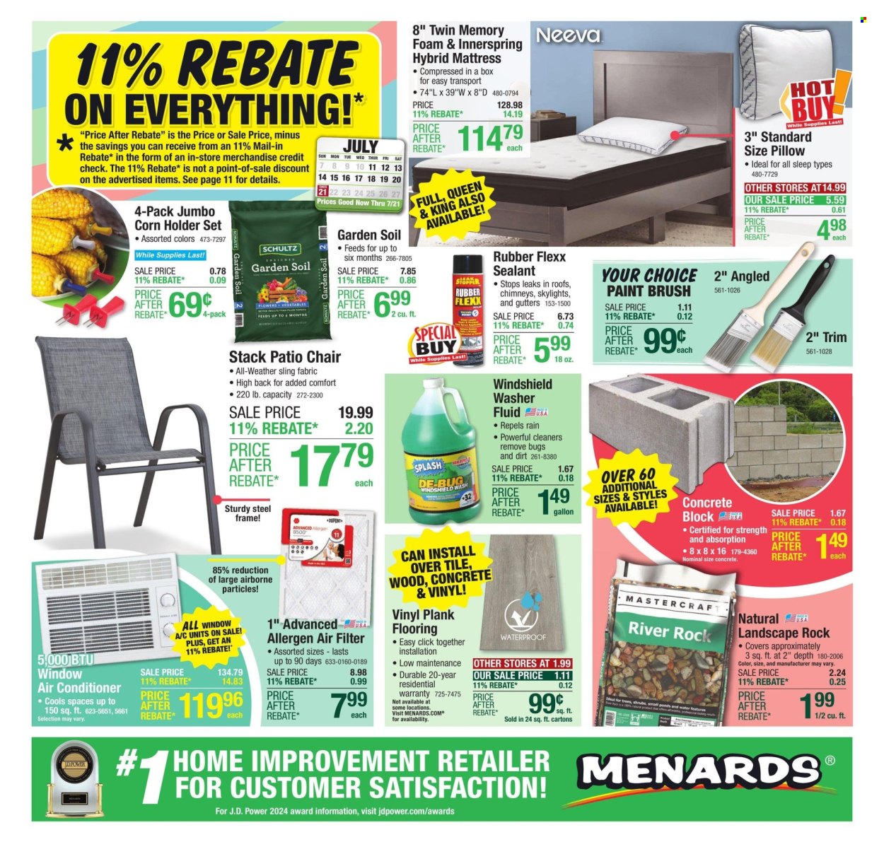 Menards ad - 07/11/2024 - 07/21/2024. Page 1