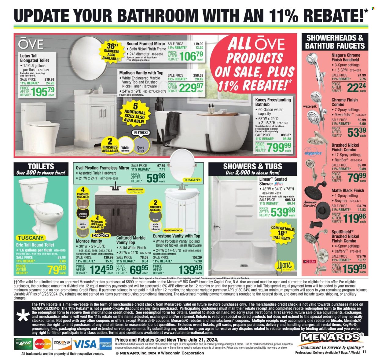 Menards ad - 07/11/2024 - 07/21/2024. Page 20
