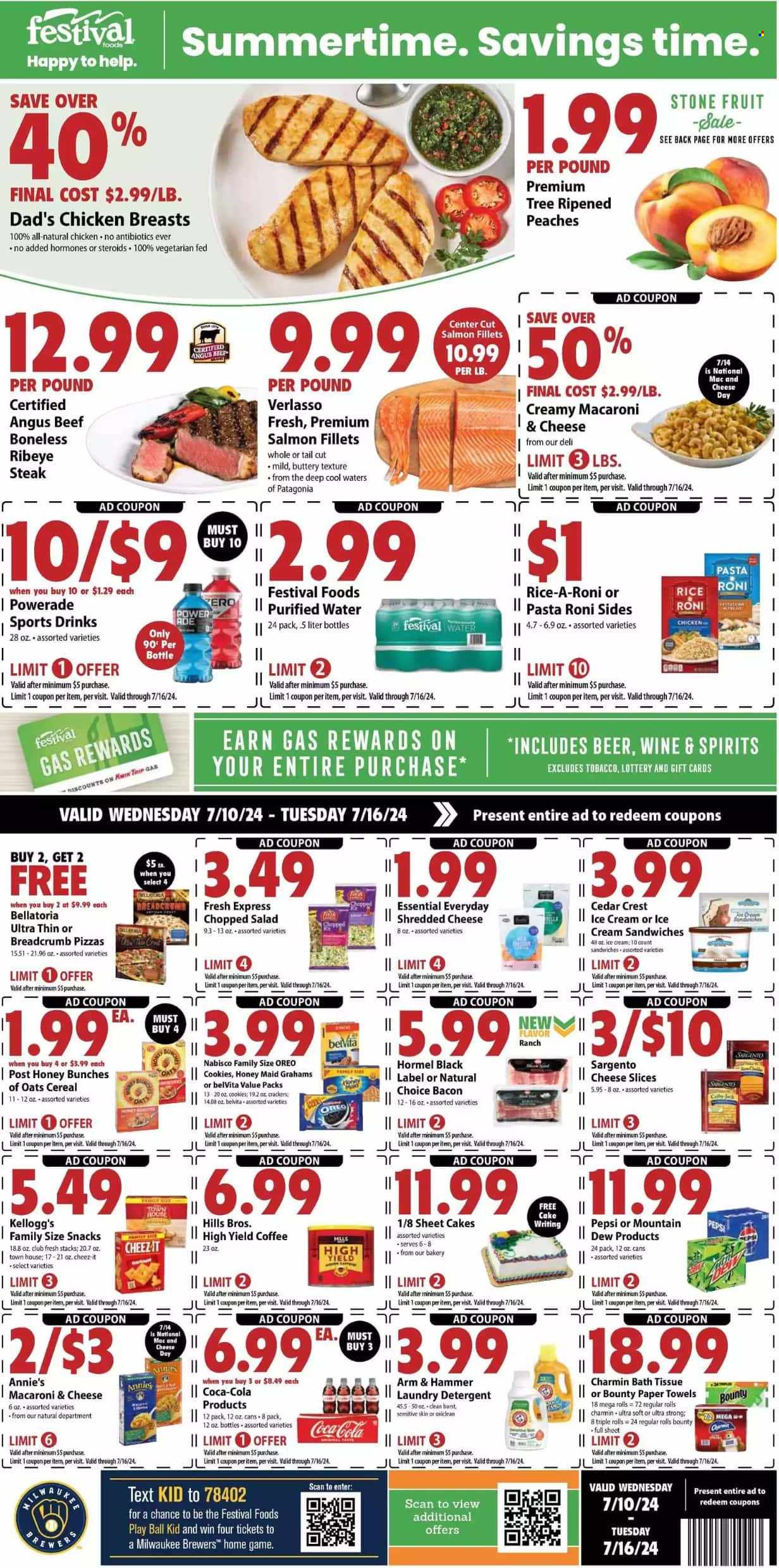Festival Foods ad - 07/10/2024 - 07/16/2024. Page 1