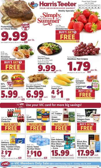Harris Teeter Flyer - 07/10/2024 - 07/16/2024.
