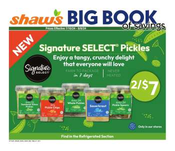 Shaw’s Flyer - 07/10/2024 - 08/08/2024.
