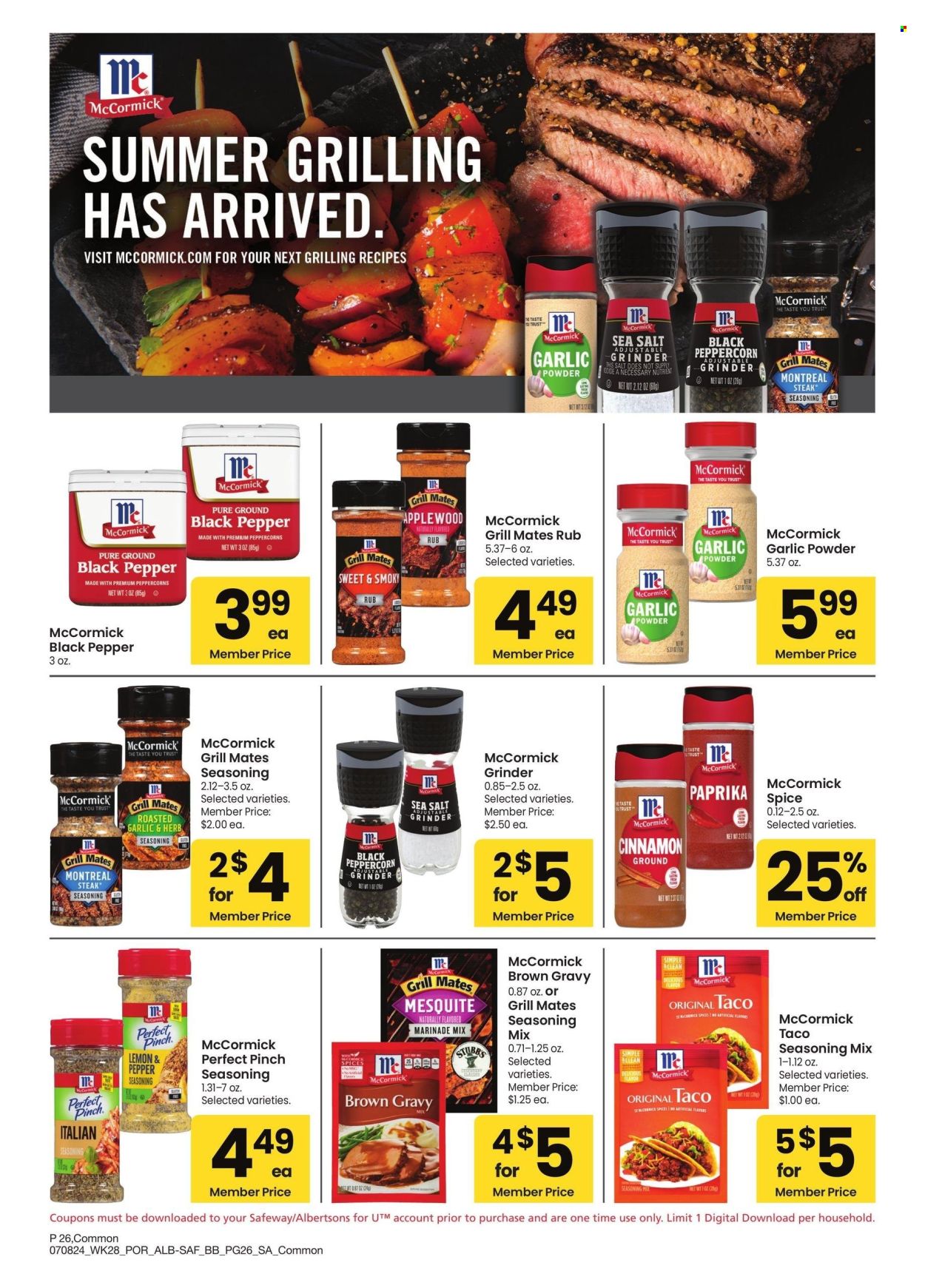 Safeway ad - 07/08/2024 - 08/04/2024. Page 26