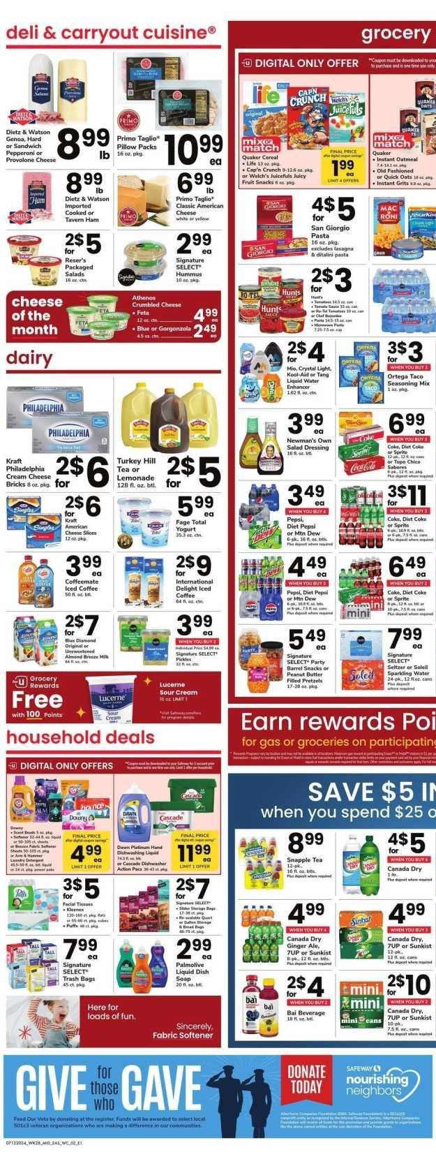 Safeway ad - 07/12/2024 - 07/18/2024. Page 2