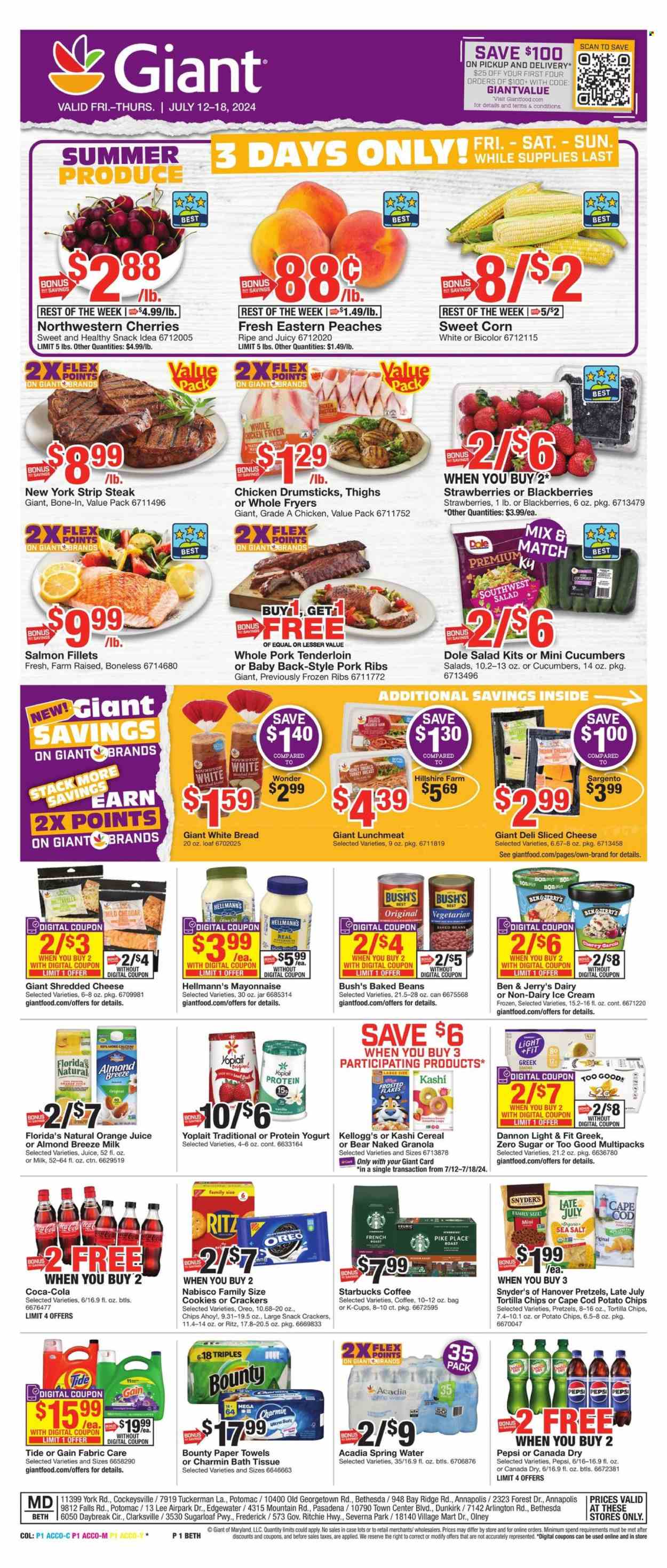 Giant Food ad - 07/12/2024 - 07/18/2024. Page 1