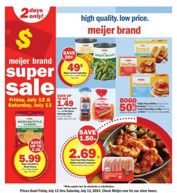 Meijer Flyer - 07/12/2024 - 07/13/2024.